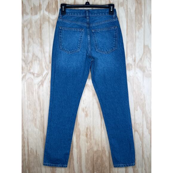 Reformation Julia Crop High Rise Cigarette Jeans Size 23 Loose Sustainable Denim - Picture 2 of 7